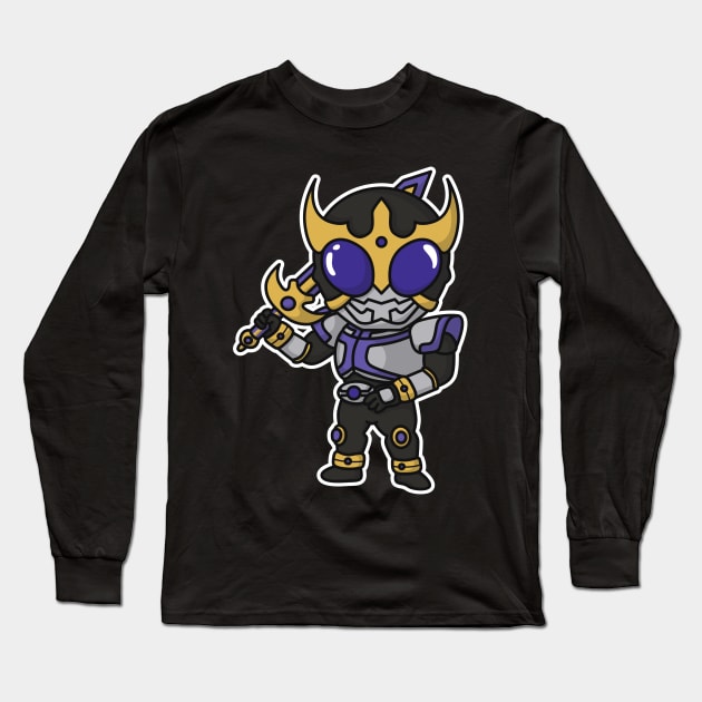 Kamen Rider Kuuga Titan Form Chibi Style Kawaii Long Sleeve T-Shirt by The Toku Verse